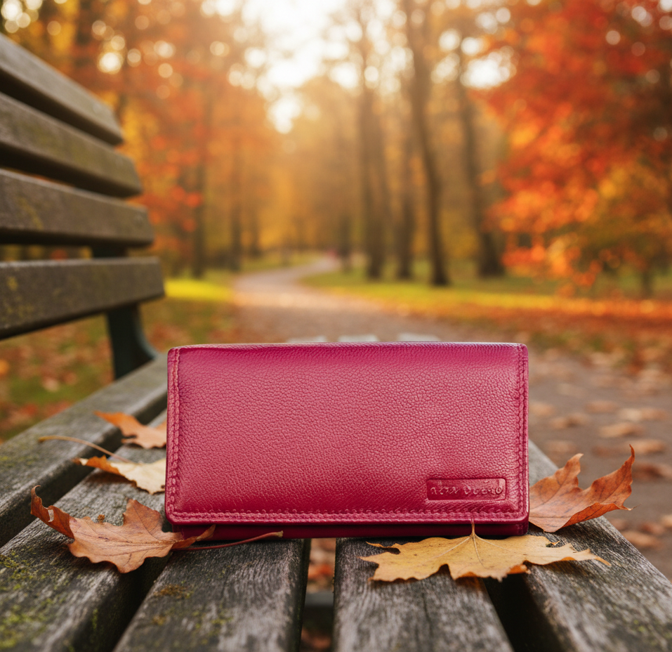 Vaya Brodo  Genuine Leather Ladies wallet Card holder RFID Protection