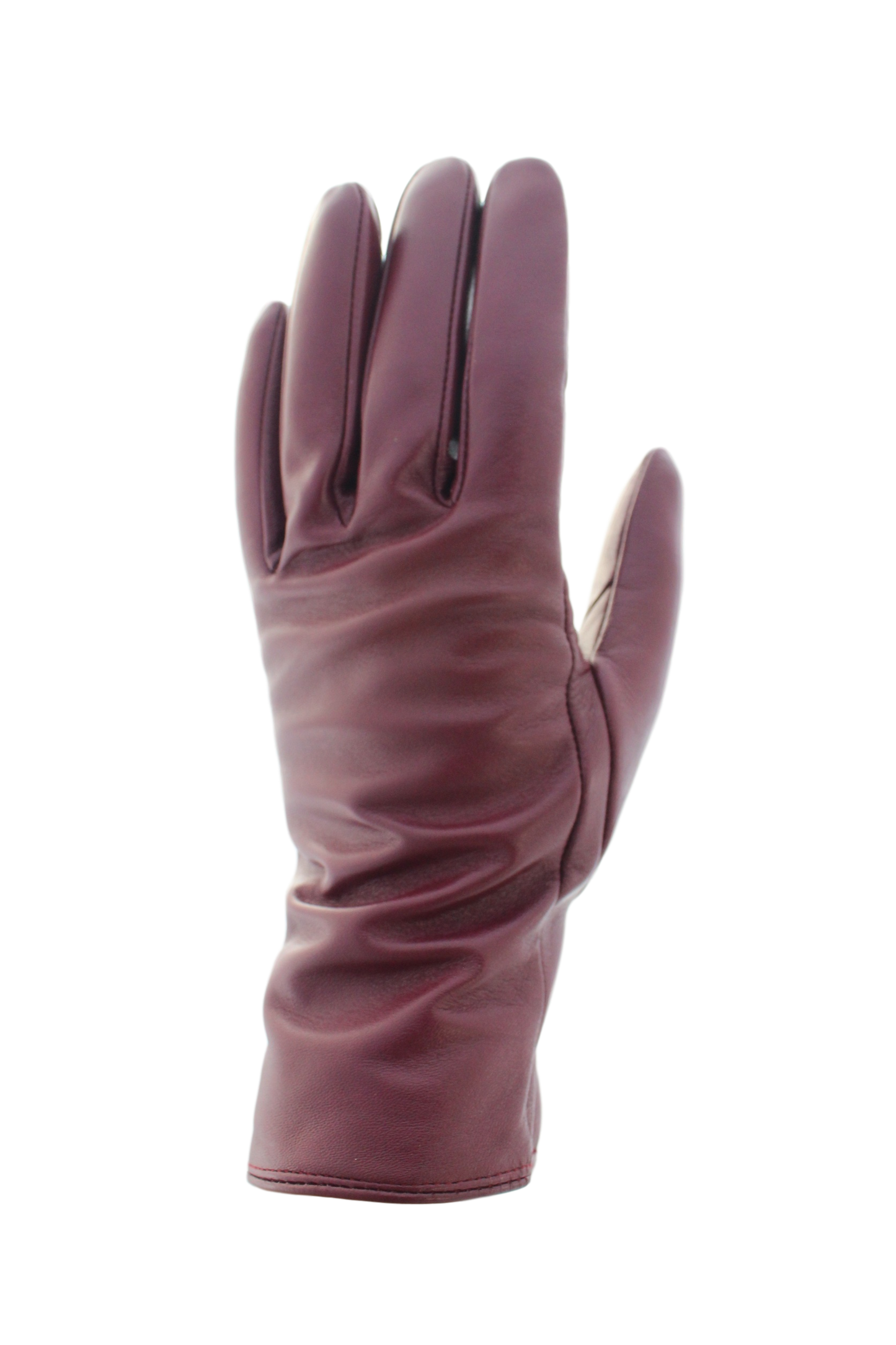 Women's Leather Wool Lined Gloves: Black / Extra Large