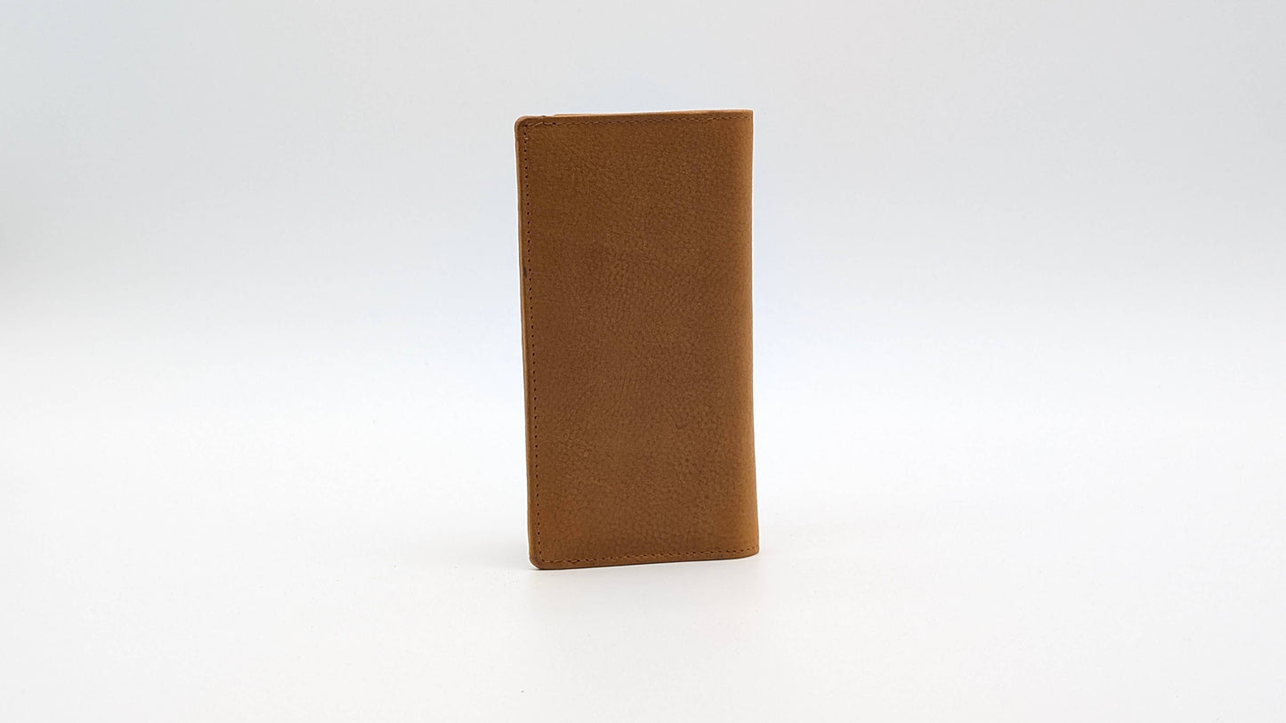 Leather Ladies Wallet Card Holder RFID Protection Tan