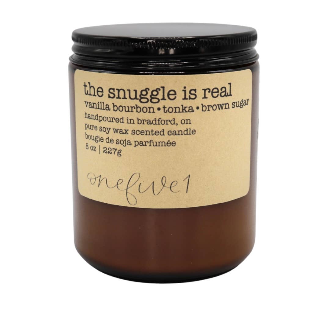 The snuggle is real soy wax candle