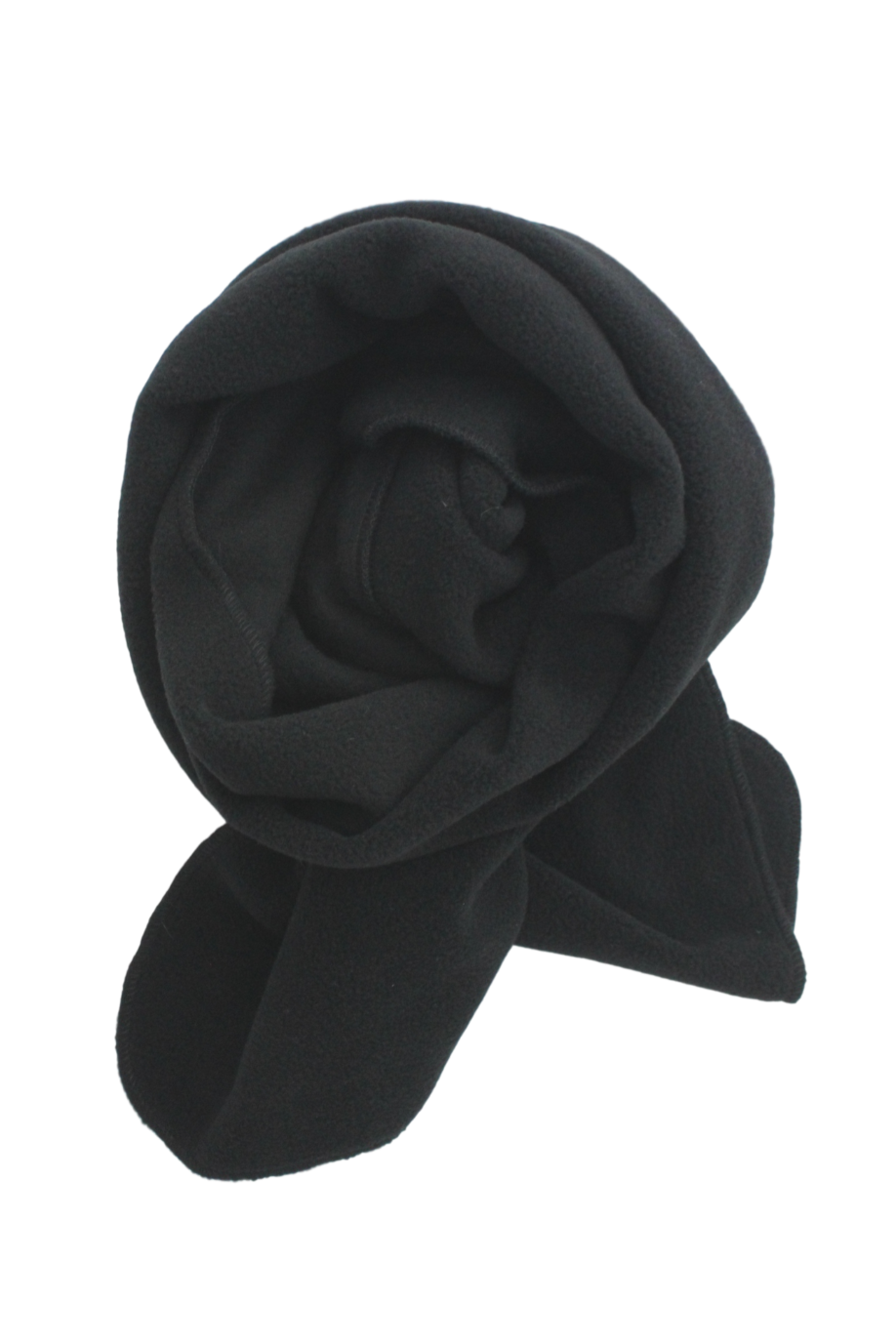 Anti Pilling Fleece Scarf in Black, Gray or Navy: Black / One Size