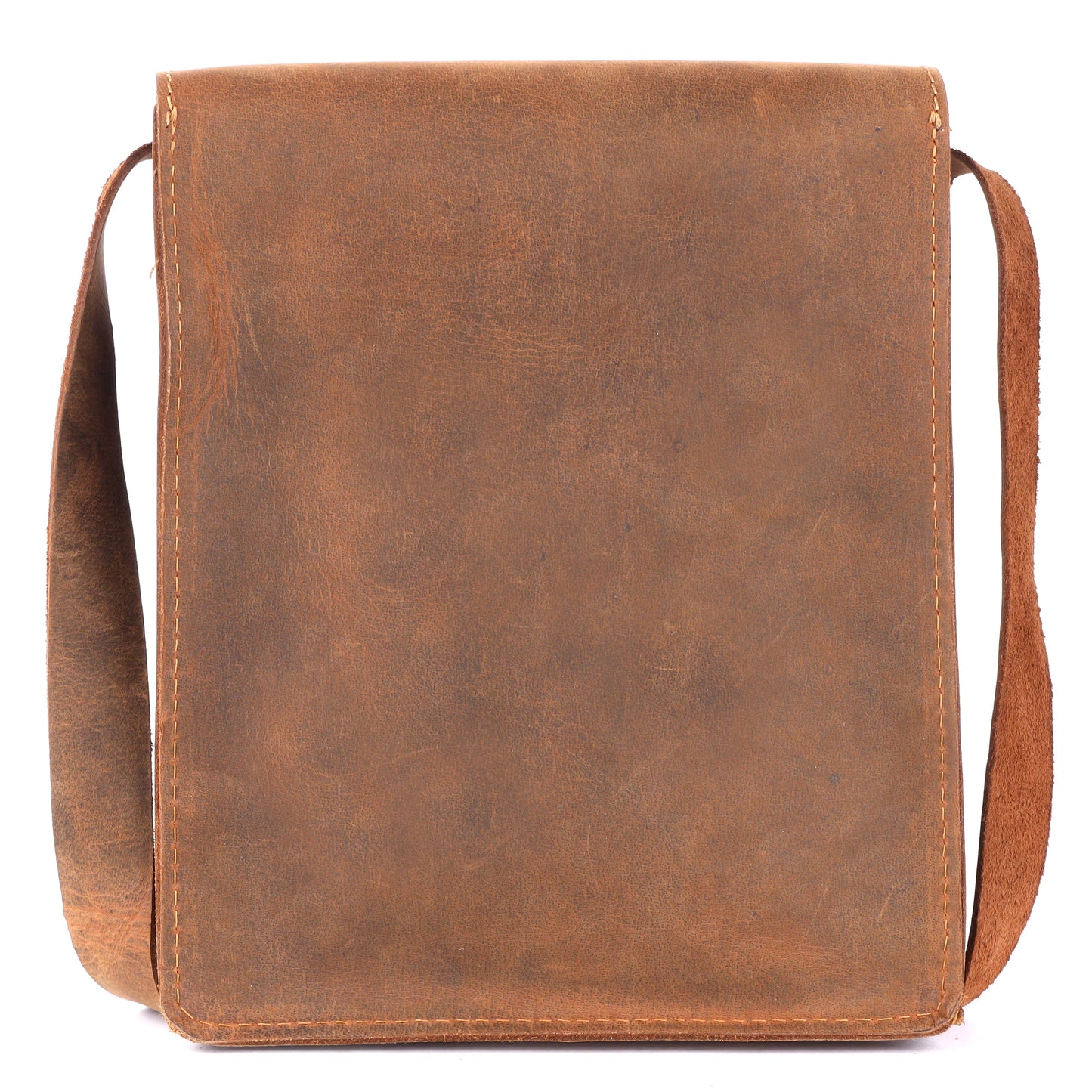 Genuine Leather Sling Crossbody bag - Brown (Messenger Bag)