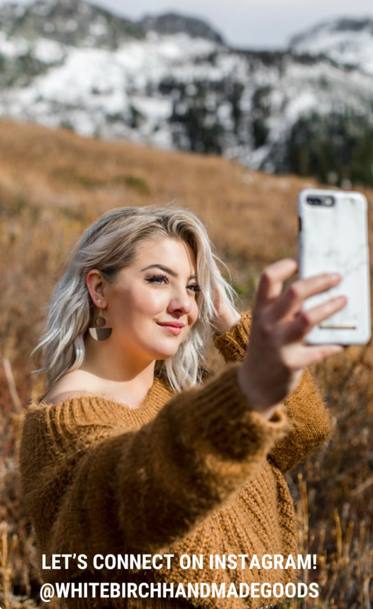 Distressed Brown Leather & Brass Circles Earrings: Brass