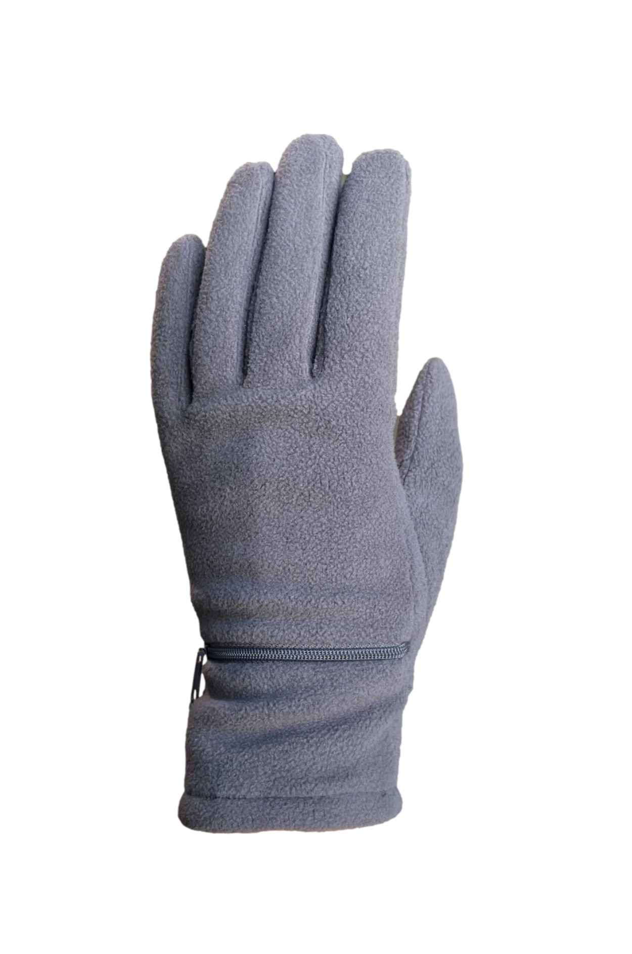 Women's Fleece Gloves Zipper Pocket: Bright Blue / One Size
