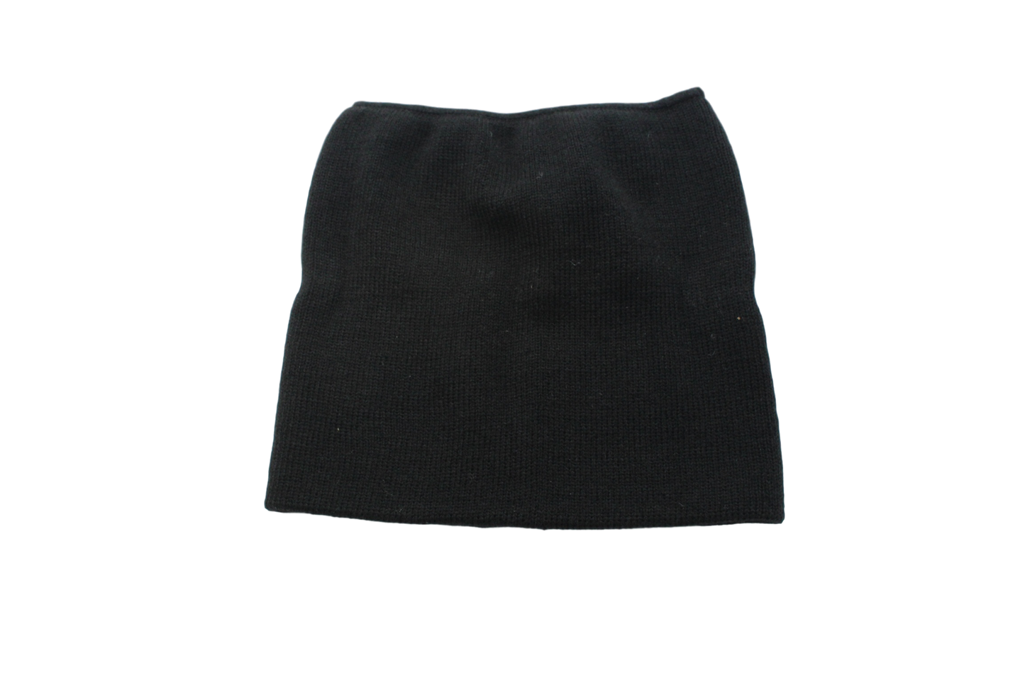 Double Knit Neck Warmer/Headband: Black / One Size