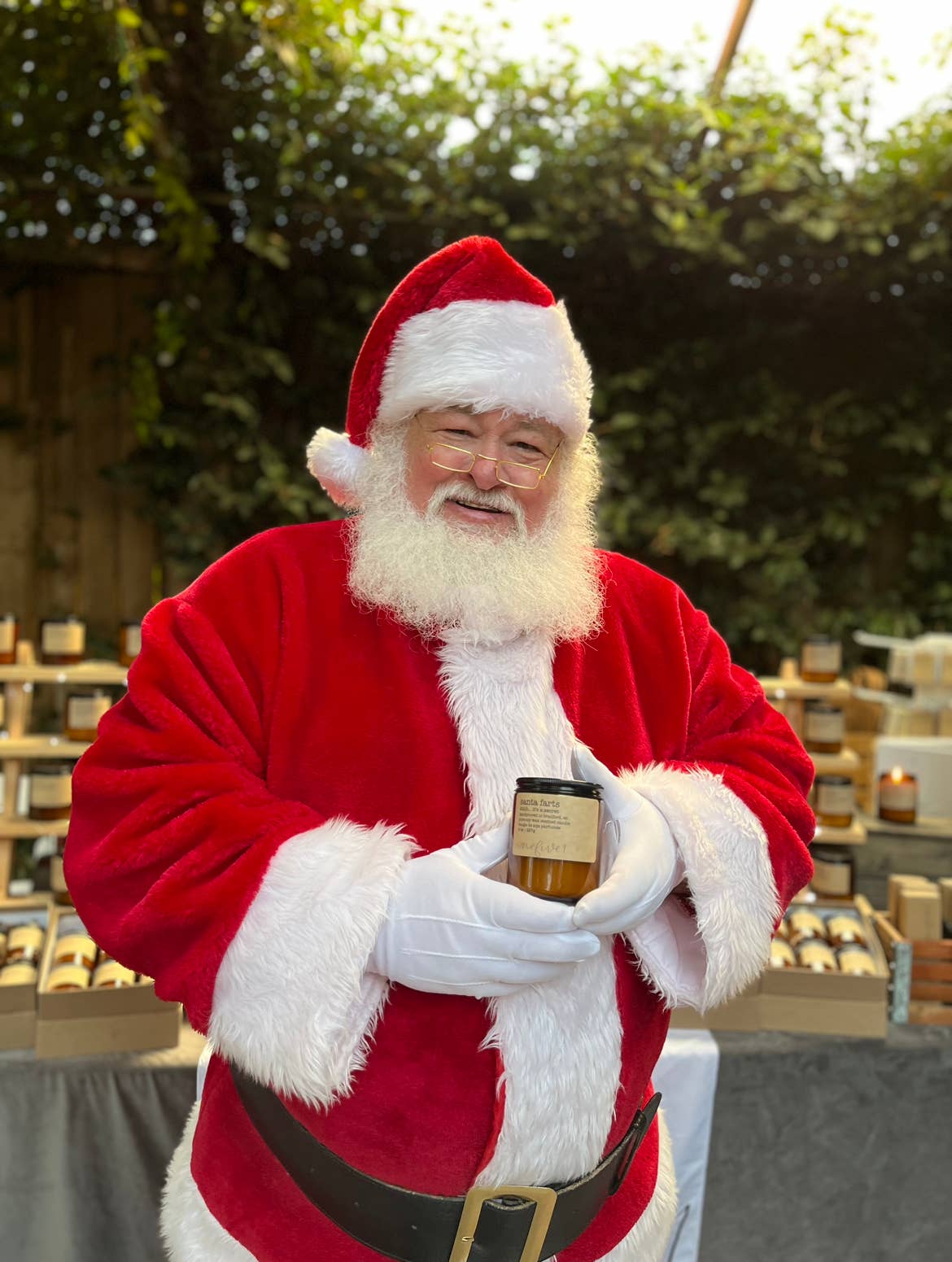 Santa farts- soy wax candle WINTER HOLIDAY