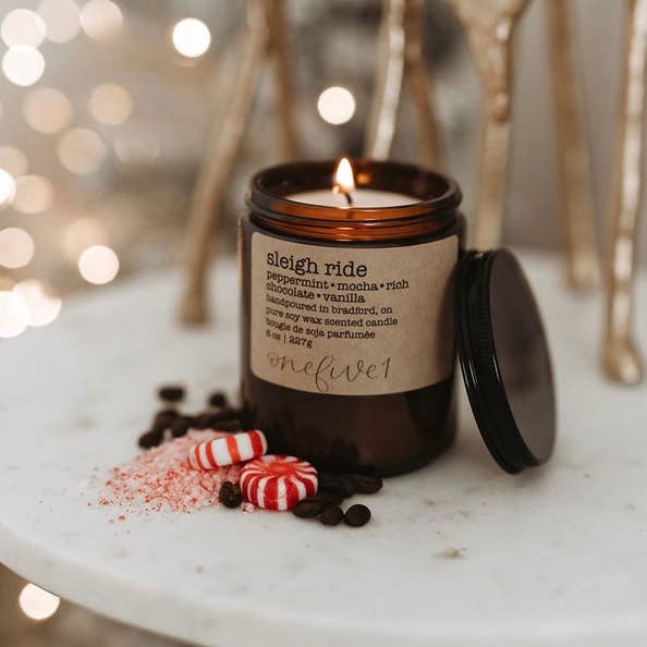 Sleigh ride- soy wax candle WINTER HOLIDAY TREATS BAKERY