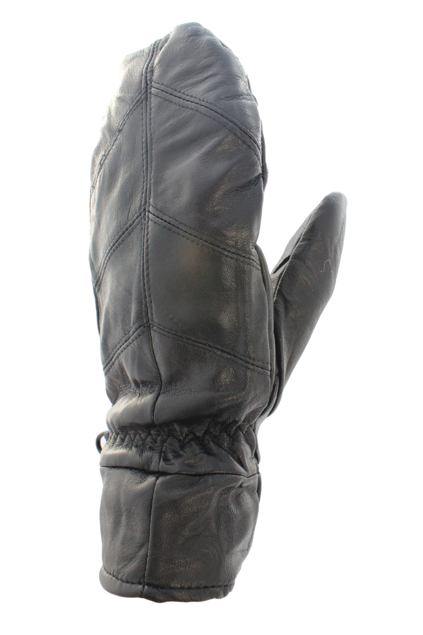 Mens Sheepskin Leather "Glitten": Black / Large