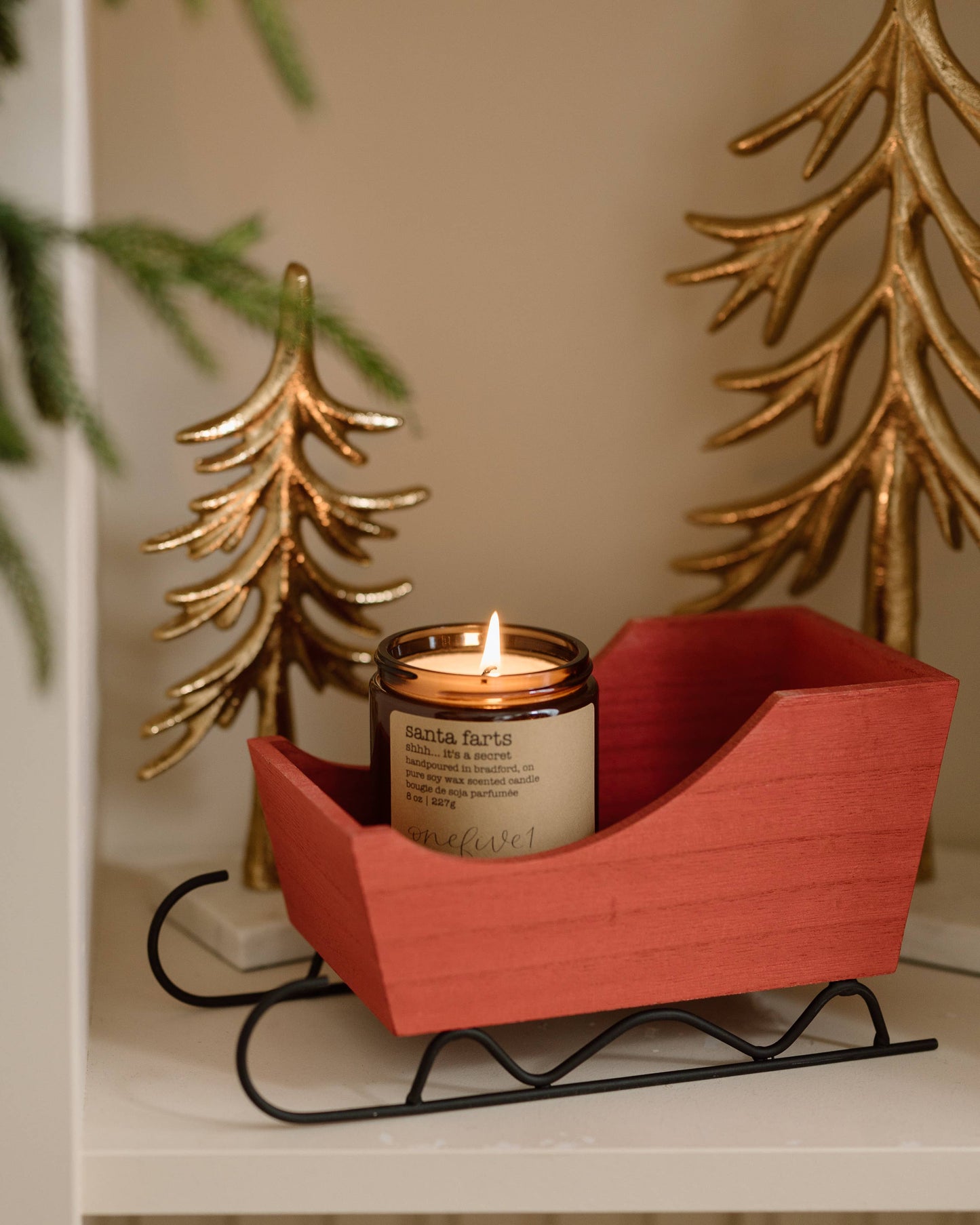 Santa farts- soy wax candle WINTER HOLIDAY