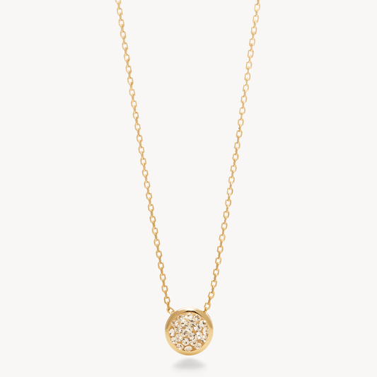 Sparkle Bezel Pendant Necklace