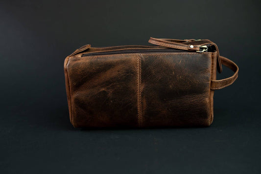 Leather Toiletry Bag
