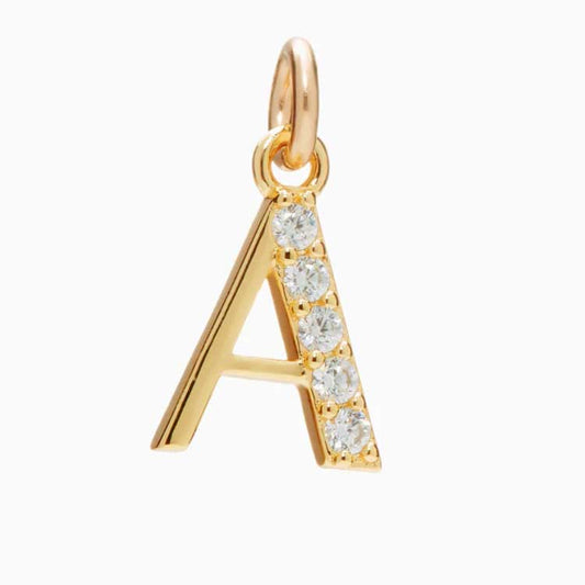 Gold Letter Charm