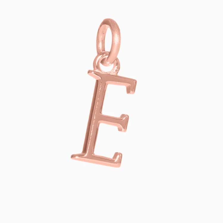 Rose Gold Letter Charm