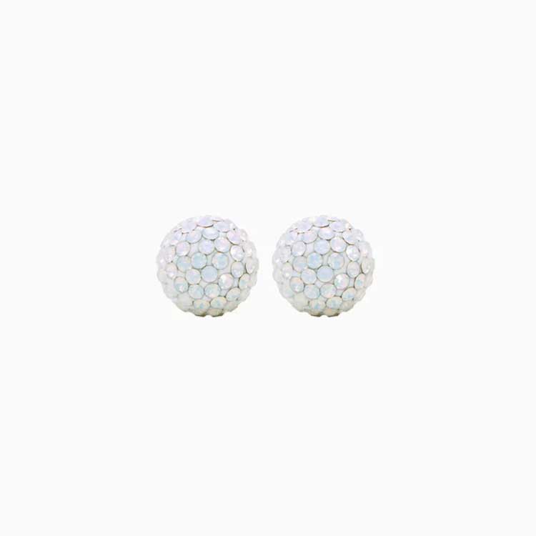 Birthstone Sparkle Ball Stud Earrings