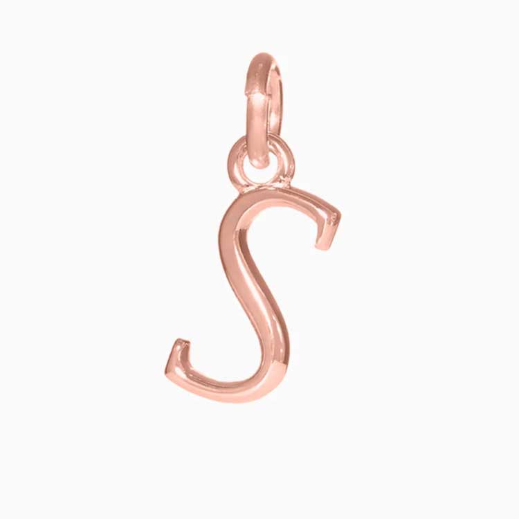 Rose Gold Letter Charm