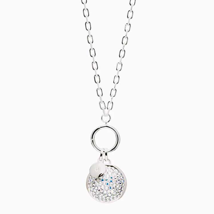 Sparkle Toggle Front Charm Pendant Necklace