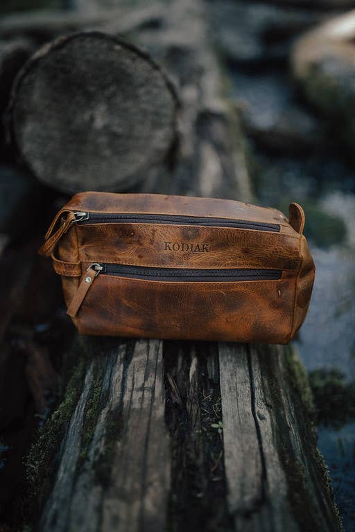 Leather Toiletry Bag